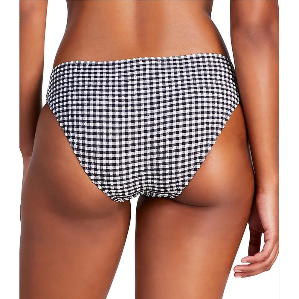 Kate Spade New York Women's Classic‎ Check-Print Bikini Bottoms Size Large New